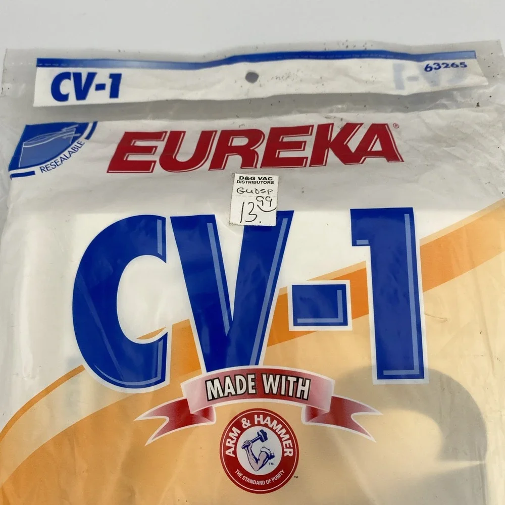 Eureka Style CV-1 Central Vacuum Bags 1 Pack‎ Of 3 63265 Oder Elimination